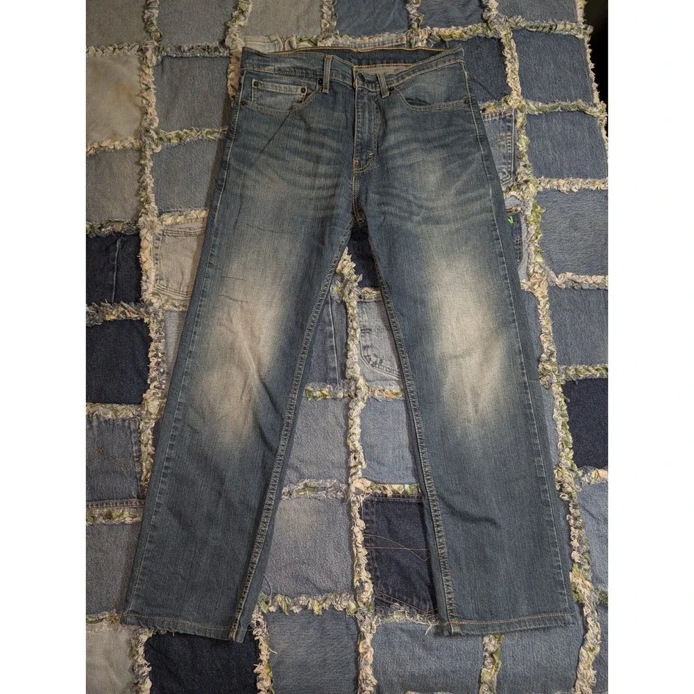 Levi's 505 Men's Regular Fit Jeans Size 34x32 Medium Wash‎